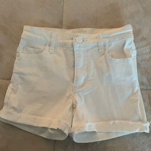 Justice Light Stretch white Denim Shorts excellent condition size 12 SLIM